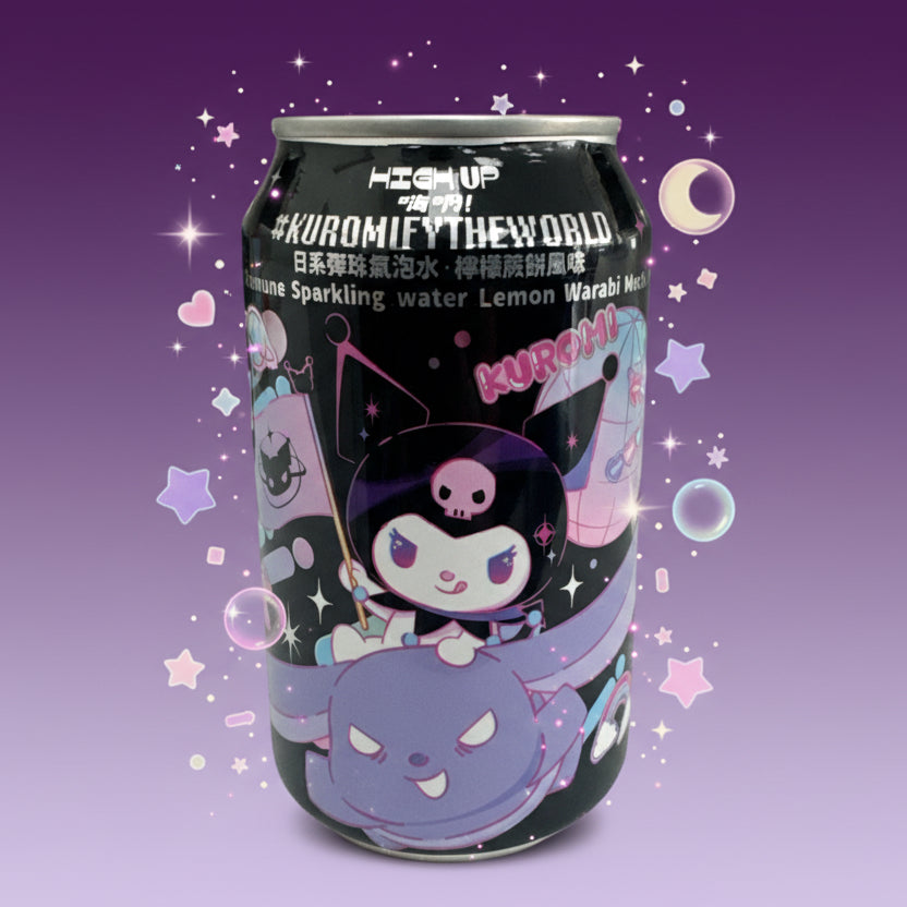 Kuromi Lemon Warabi Mochi Ramune Soda Le Shack Snack kuromi-lemon-warabi-mochi-ramune-soda-le-shack-snack
