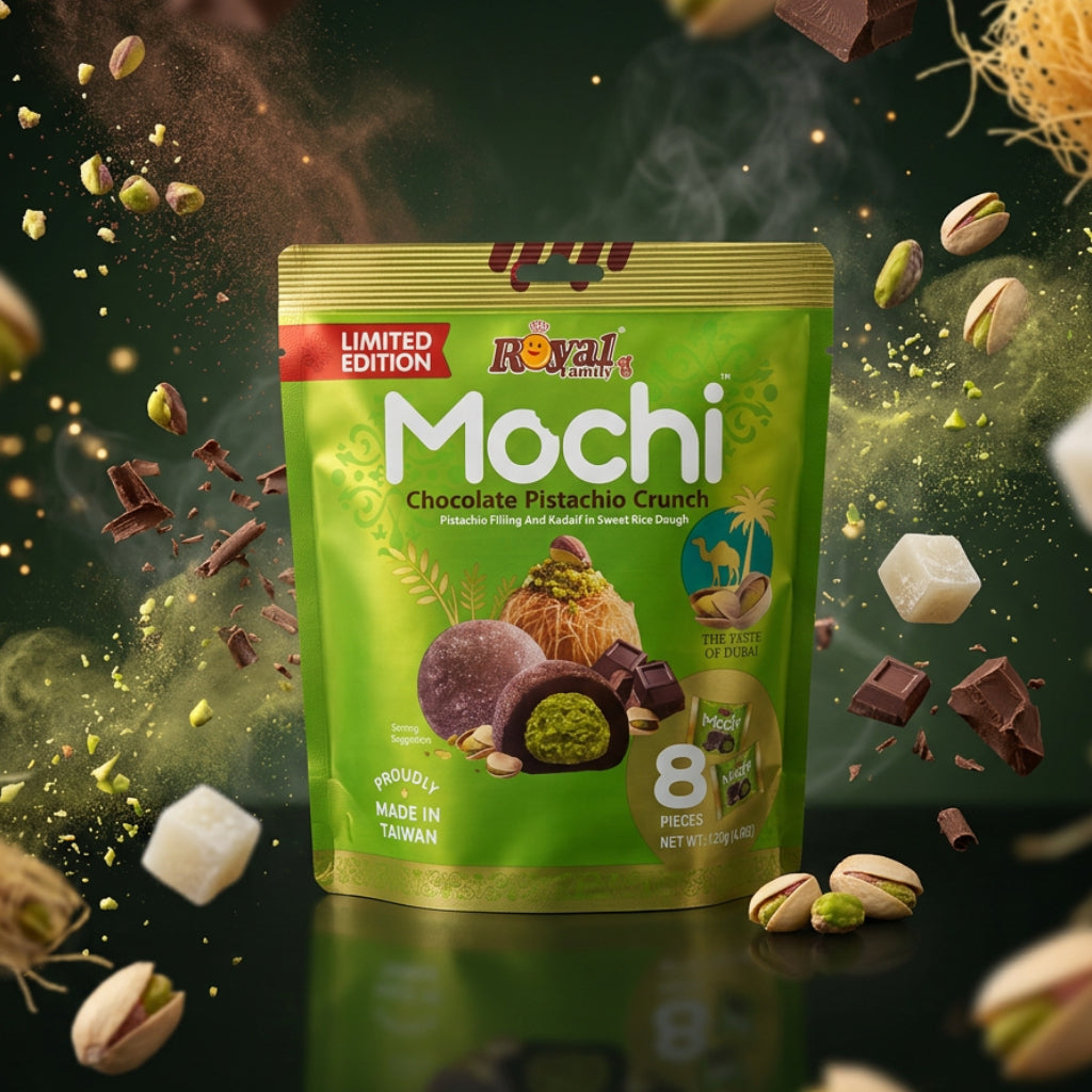 Royal Family Mochi Chocolate Pistachio Crunch – Le Shack à Snack