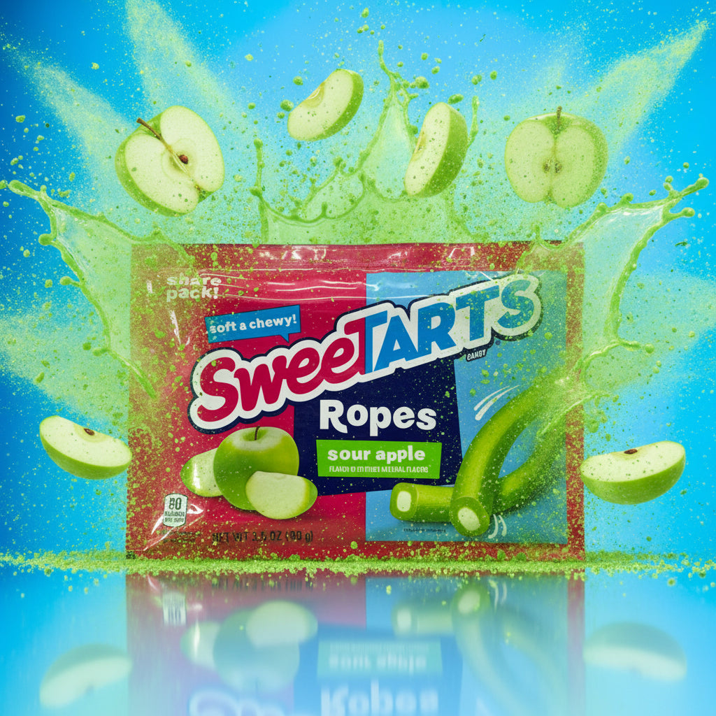 Sweet Ropes Pinapple sweetarts ropes sour green apple – Le Shack à Snack