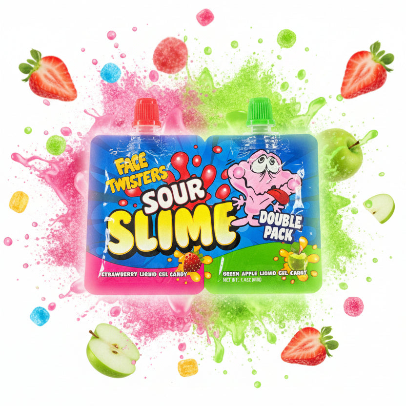 Face twisters sour slime – Le Shack à Snack