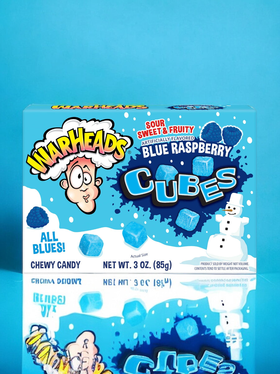 Warheads Cube blue Raspberry Box – Le Shack à Snack