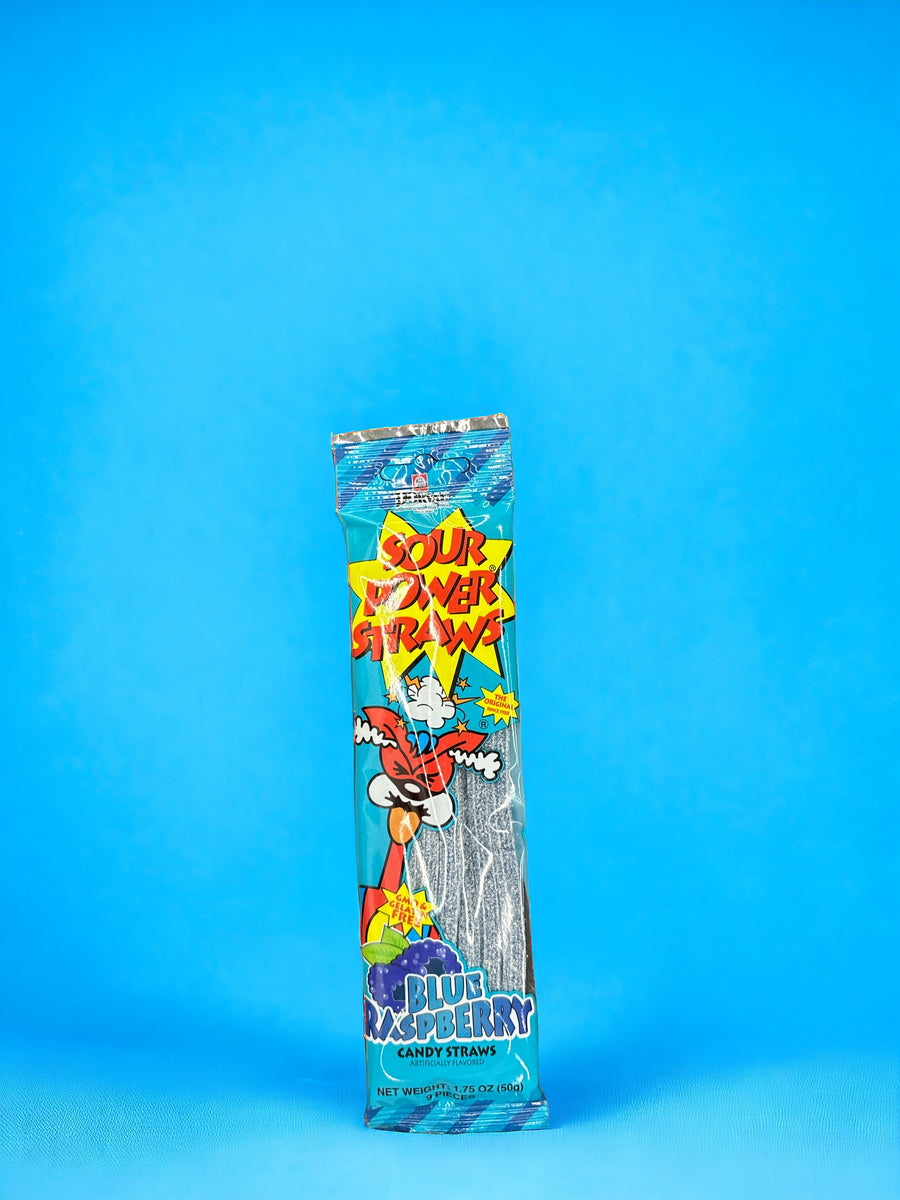 Sour Power Straws Blue Rasberry – Le Shack à Snack