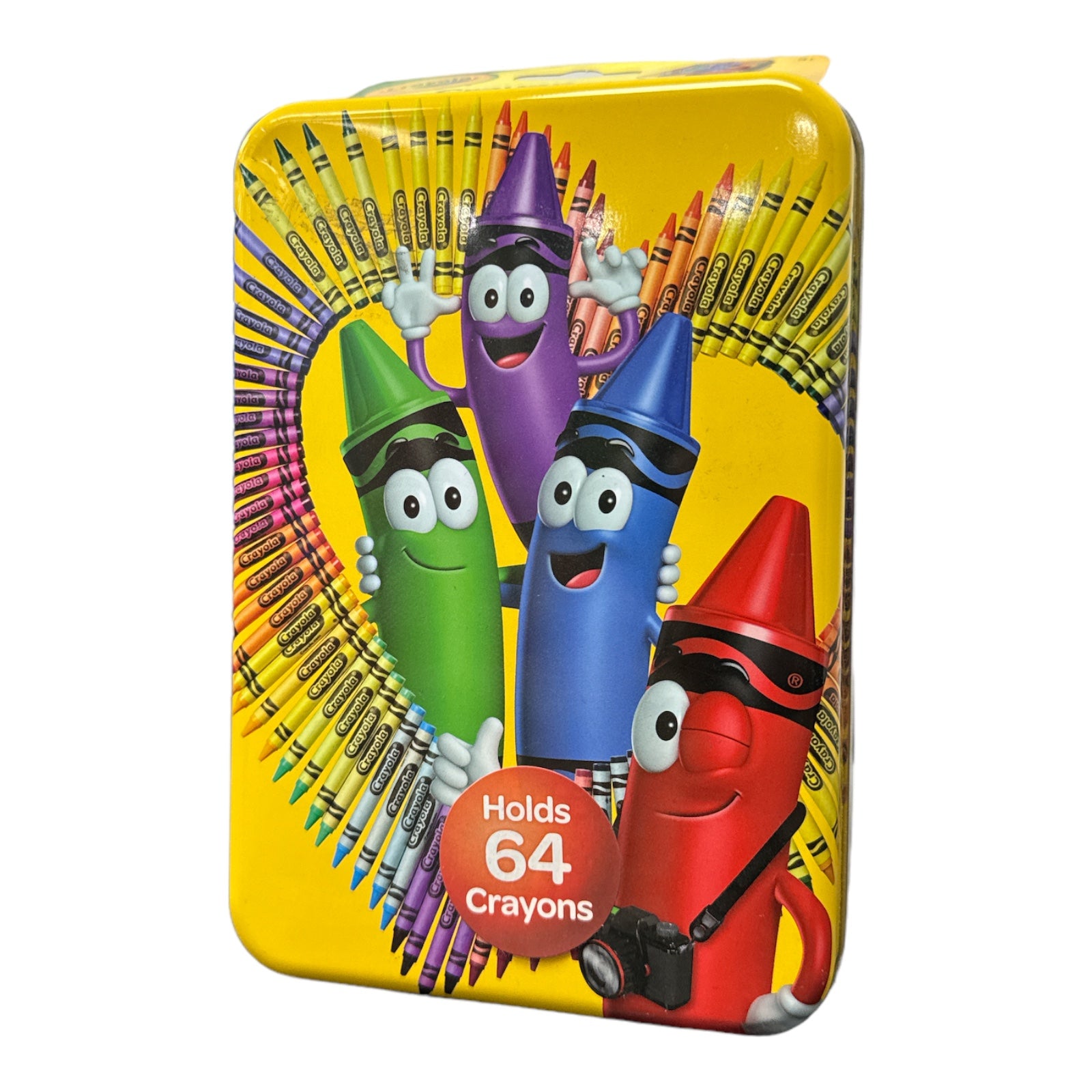 Crayon storage tin