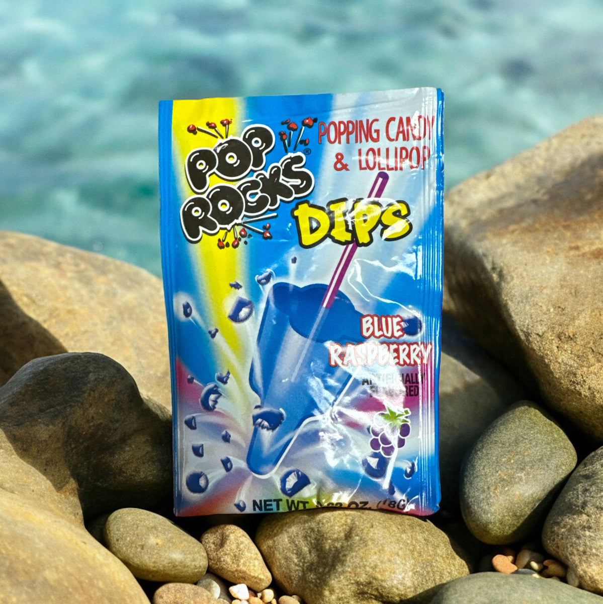 Pop rocks dips blue raspberry – Le Shack à Snack
