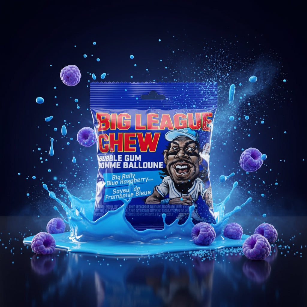 Big League chew blue raspberry – Le Shack à Snack